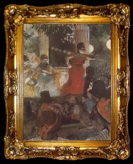 framed  Edgar Degas The Concert in the cafe, ta009-2